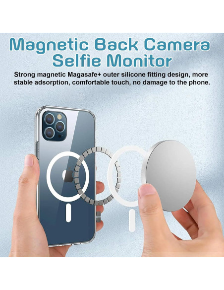 Monitor de selfies inalámbrico Musoumars T1P 4" HD Gris