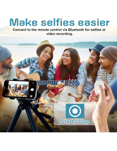 Monitor de selfies inalámbrico Musoumars T1P 4" HD Gris