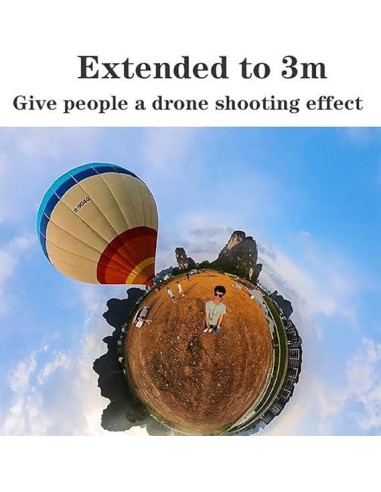 Selfie Stick Extensible 300 cm Fibra de Carbono Brave Heart