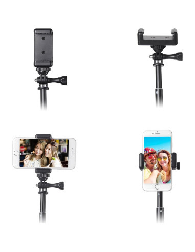 HSU Selfie Stick Telescópico Impermeable para GoPro y Móviles