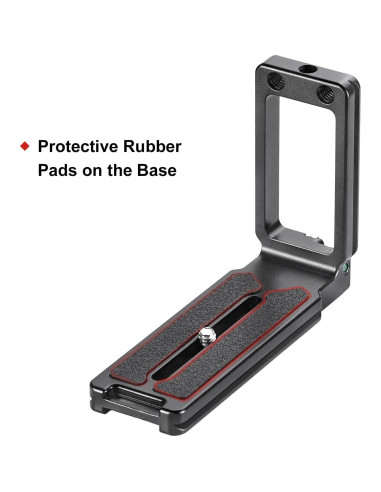 Soporte en L DPL-09 para DSLR con liberación rápida y antideslizante