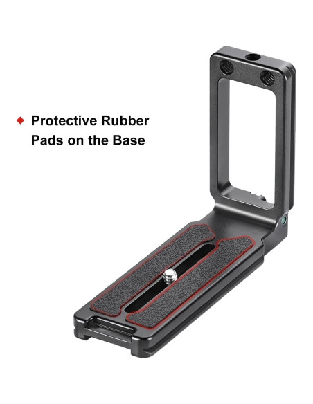 Soporte en L DPL-09 para DSLR con liberación rápida y antideslizante