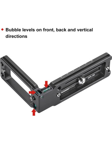 Soporte en L DPL-09 para DSLR con liberación rápida y antideslizante