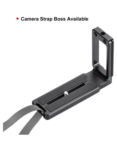 Soporte en L DPL-09 para DSLR con liberación rápida y antideslizante