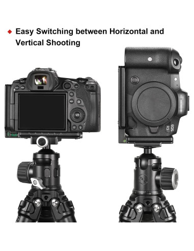 Soporte en L DPL-09 para DSLR con liberación rápida y antideslizante