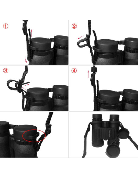 Arnés de Binoculares Eyeskey 2301 Ligero y Cómodo 108.9g