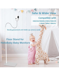 Soporte de Piso para Monitor HelloBaby HB-Floor Stand Ajustable 2