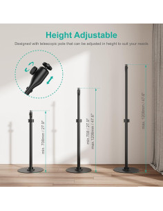 Soporte de Proyector WALI PM-004-B Ajustable hasta 121 cm 2