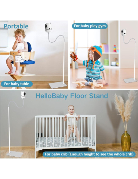 Soporte de Piso para Monitor HelloBaby HB-Floor Stand Ajustable