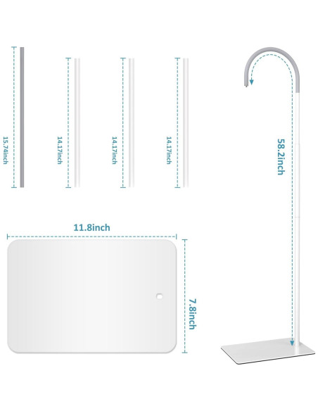 Soporte de Piso para Monitor HelloBaby HB-Floor Stand Ajustable