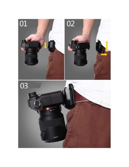 Soporte de Cinturón para Cámara SLR UJM - Ligero y Duradero