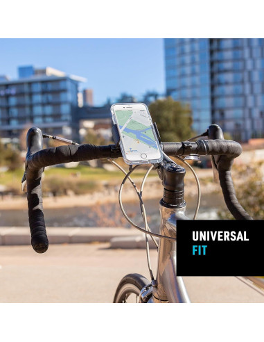 Soporte de Manillar para Smartphone Nite Ize Squeeze Negro - Rotativo 360