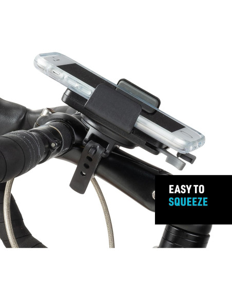 Soporte de Manillar para Smartphone Nite Ize Squeeze Negro - Rotativo 360