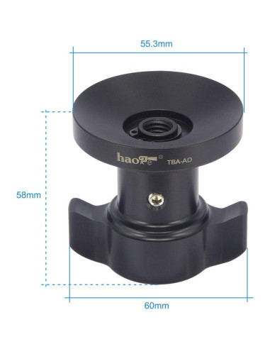 Mango de Bloqueo Corto Haoge para Adaptador de Trípode Sachtler