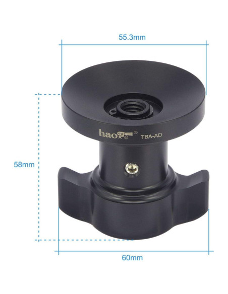 Mango de Bloqueo Corto Haoge para Adaptador de Trípode Sachtler