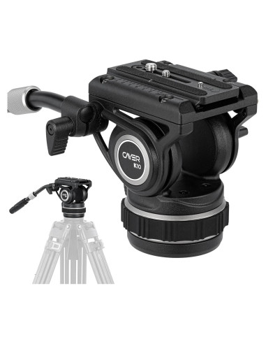 Cabezal de Video Fluido Cayer K10 Pro 75mm, Carga 10 kg
