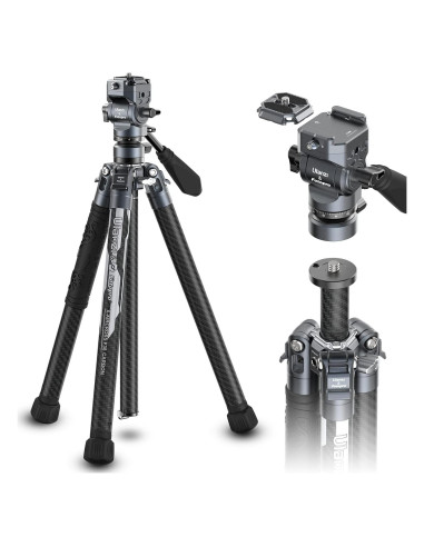 Trípode de Viaje ULANZI F38 Fibra de Carbono 1.08kg 61.4"