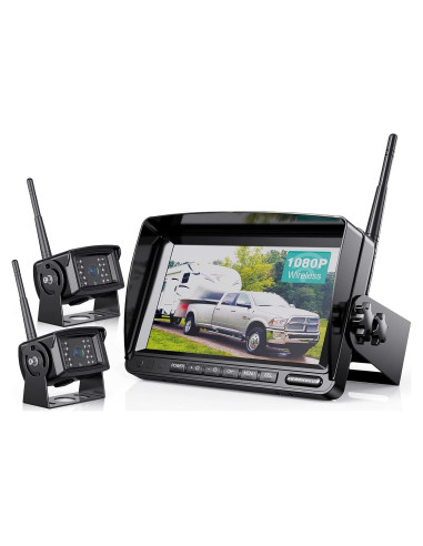 Sistema de Cámara de Respaldo Inalámbrica ZEROXCLUB WX02 7" HD