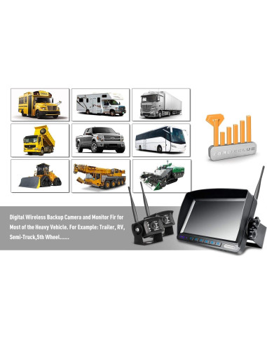 Sistema de Cámara de Respaldo Inalámbrica ZEROXCLUB WX02 7" HD