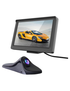 Cámara de Vista Lateral HD 5" IP68 con Pantalla LCD - Negro