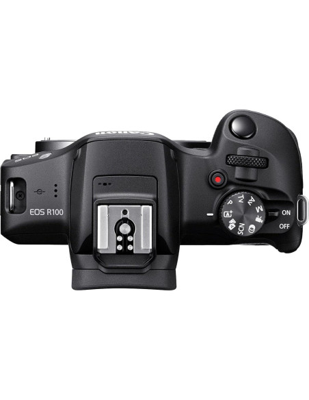 Cámara Sin Espejo Canon EOS R100 + Lente 18-45mm + Accesorios