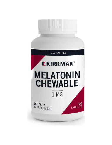 Tabletas Masticables de Melatonina Kirkman 1 mg - 100 Unidades - Sabor Menta