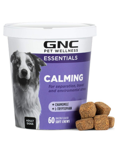 Suplemento Calmante para Perros GNC Pets 60 Unidades Sabor Tocino