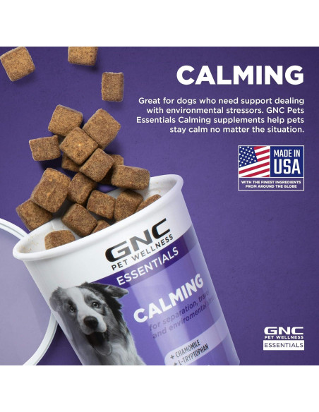 Suplemento Calmante para Perros GNC Pets 60 Unidades Sabor Tocino
