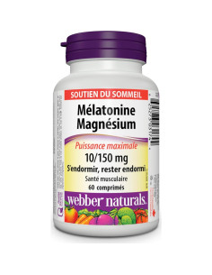 Melatonina 10 mg y Magnesio 150 mg Webber Naturals 60 Tabletas 2
