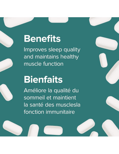 Melatonina 10 mg y Magnesio 150 mg Webber Naturals 60 Tabletas