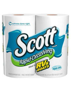 Papel Higiénico Scott Disolución Rápida 4 Rollos x 12 Paquetes