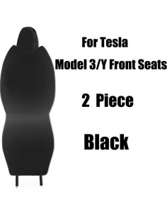 Cojín de Asiento RuiYue Carry para Tesla Model 3 y Y - Negro 2Pcs 2
