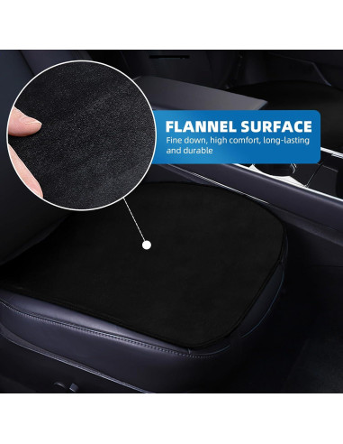 Cojín de Asiento RuiYue Carry para Tesla Model 3 y Y - Negro 2Pcs