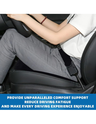 Cojín de Asiento RuiYue Carry para Tesla Model 3 y Y - Negro 2Pcs