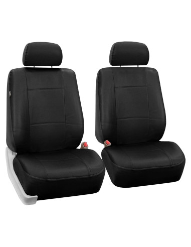 Cubiertas de Asiento de Coche FH Group PU Negro Ajuste Universal
