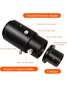 Adaptador de Cámara Astromania 31.7 mm para Telescopios 2