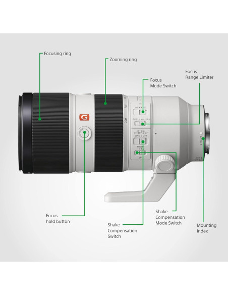 Lente Telefoto Sony FE 70-200mm f/2.8 GM OSS - 1.48kg
