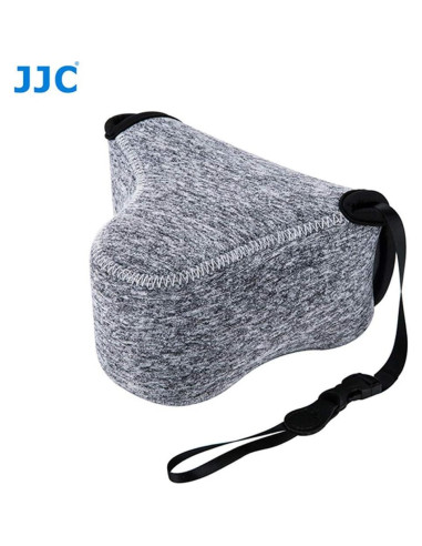 Funda de cámara JJC neopreno gris para Sony y Canon