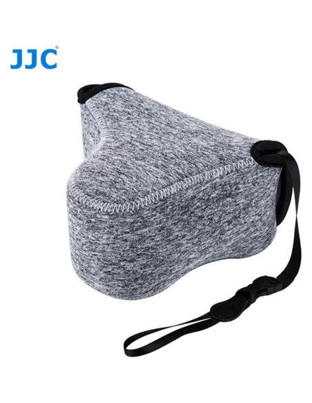 Funda de cámara JJC neopreno gris para Sony y Canon