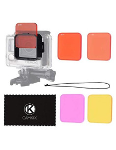 Kit de Filtros de Lente CamKix para Buceo GoPro HERO 3+/4