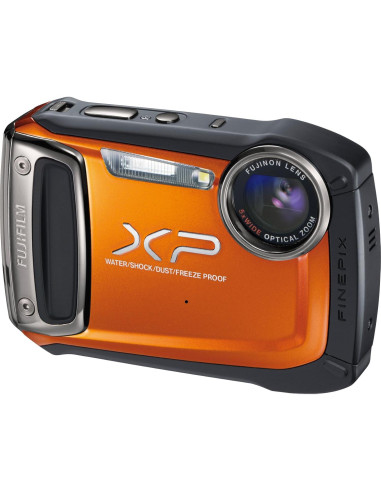 Cámara Digital Fujifilm FinePix XP100 14MP Impermeable Naranja