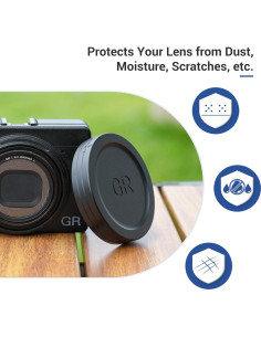 Tapa de Lente de Aluminio JJC para Ricoh GRIII GRIIIx - Protección Ligera 2