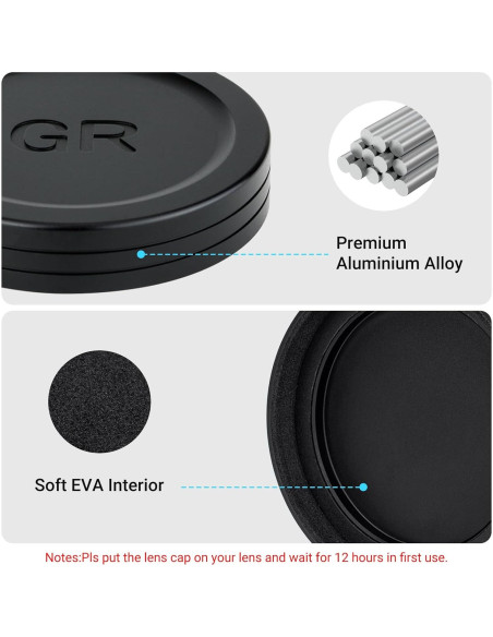 Tapa de Lente de Aluminio JJC para Ricoh GRIII GRIIIx - Protección Ligera