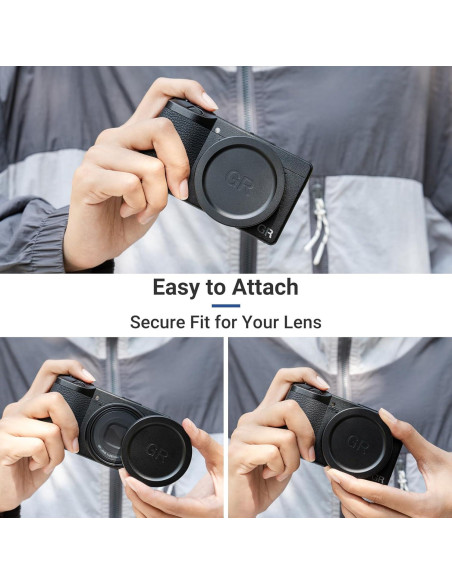 Tapa de Lente de Aluminio JJC para Ricoh GRIII GRIIIx - Protección Ligera