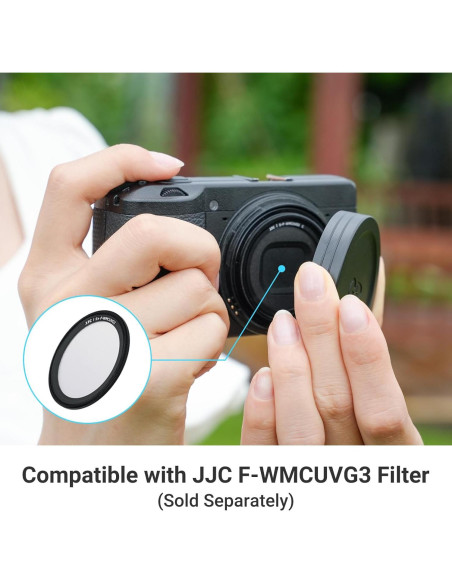 Tapa de Lente de Aluminio JJC para Ricoh GRIII GRIIIx - Protección Ligera