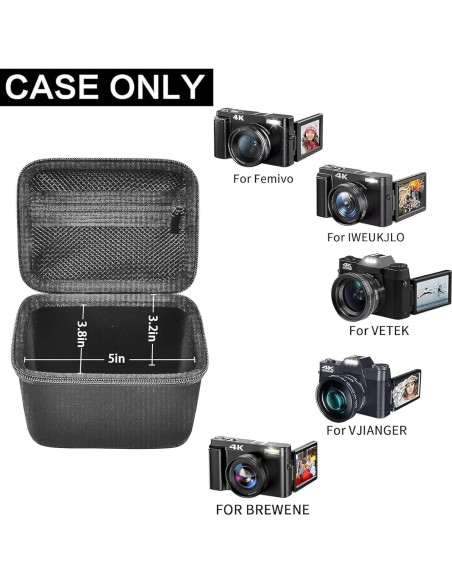 Funda para Cámara de Vlogging Comecase 4K Compacta Negra