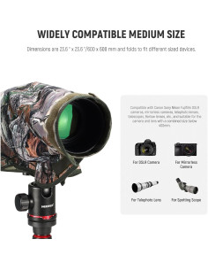 Funda Impermeable para Cámara NEEWER Talla M Nylon Camuflaje 2