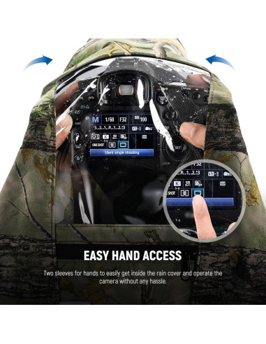 Funda Impermeable para Cámara NEEWER Talla M Nylon Camuflaje