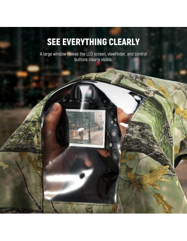 Funda Impermeable para Cámara NEEWER Talla M Nylon Camuflaje