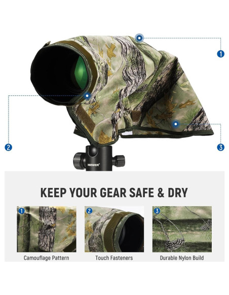 Funda Impermeable para Cámara NEEWER Talla M Nylon Camuflaje